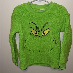 Vibrant Green Kids Fleece Sweater